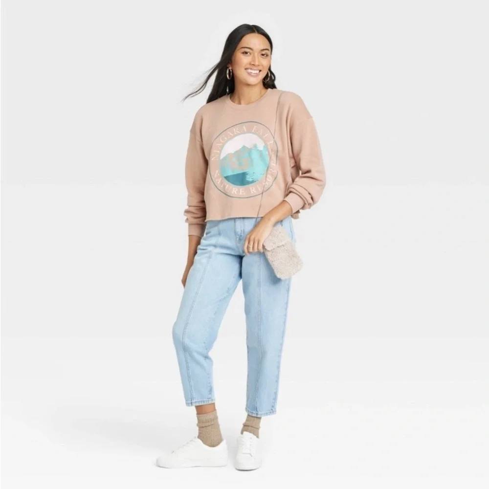 Women's Niagara Falls Graphic Sweatshirt -
Brown L nwt - Picture 3 of 3